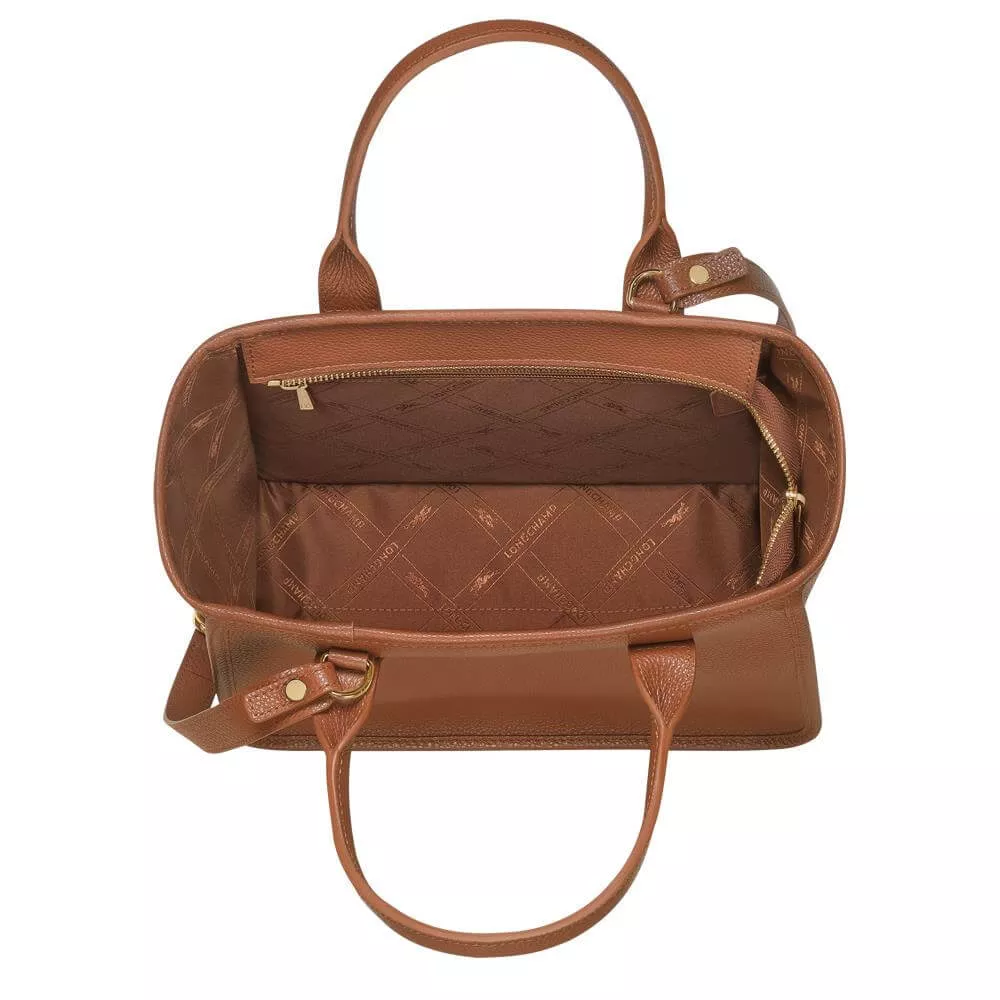 Longchamp Le Foulonn� Caramel Handle Bag